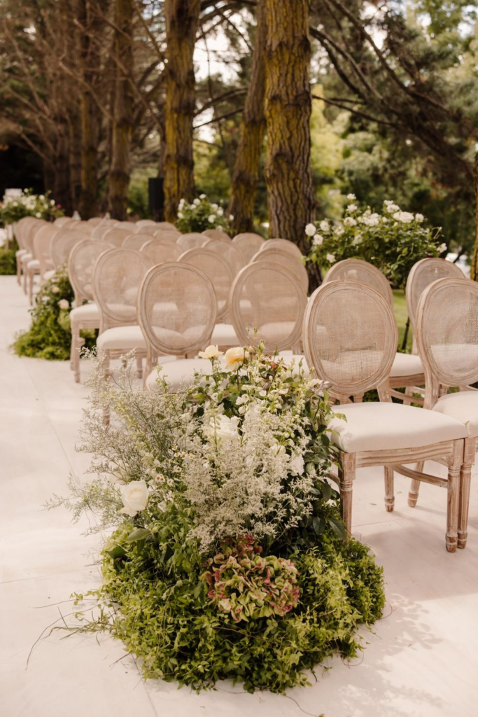 inside a three day long enchanted forest wedding inspired by antique romance and dutch colour